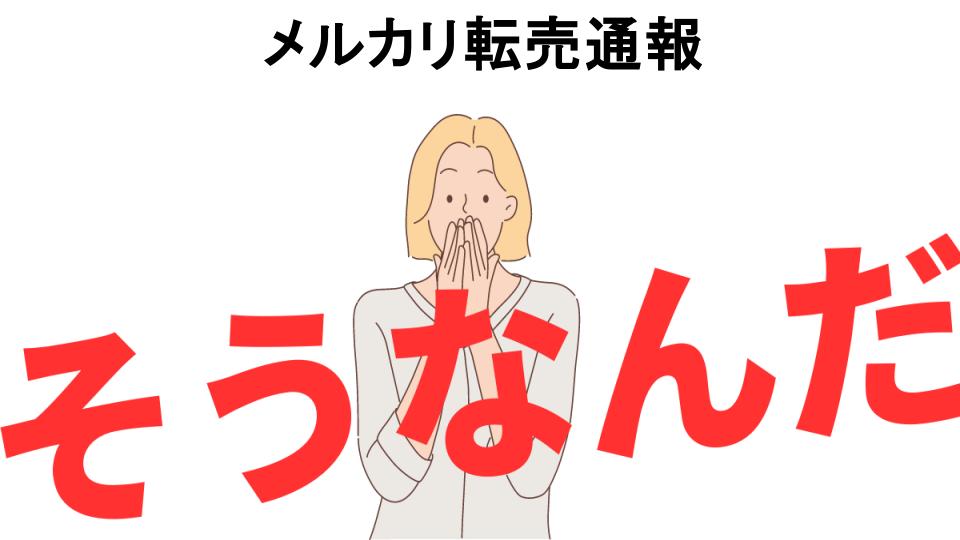 意味ないと思う人におすすめ！メルカリ転売通報の代わり